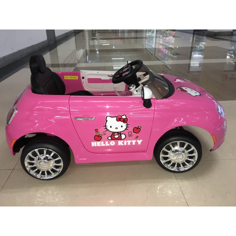 Voiture électrique Enfant Fiat 500 – 12V, Télécommande Parentale – Lumières, Sons, Marche Arrière – Pour 1-4 Ans (100x60x50 Cm)